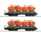 Roco 77002 - H0 - 2-tlg. Silowagen-Set, Uacs, AWT, Ep. VI